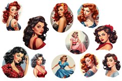 Vintage Pin-Up Girl Sublimation Product Image 2