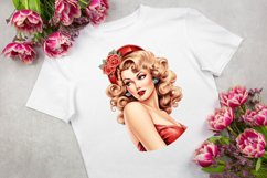 Vintage Pin up Girl Sublimation Clipart Bundle Product Image 5