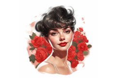 Vintage Pin-up girls, Cute Pin-up girls Clipart Bundle Product Image 3