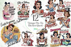 Vintage Pin-Up Kitchen Quotes Product Image 1