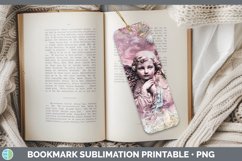 GorgeousVintage Pink Christmas Bookmark design.