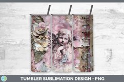 GorgeousVintage Pink Christmas Tumbler design.