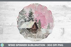 GorgeousVintage Pink Christmas Wind Spinner design.