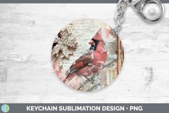 GorgeousVintage Pink Christmas Keychain design.