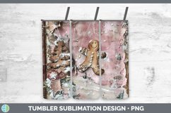 GorgeousVintage Pink Christmas Tumbler design.