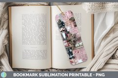 GorgeousVintage Pink Christmas Bookmark design.