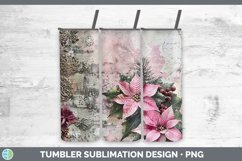 GorgeousVintage Pink Christmas Tumbler design.