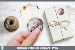 GorgeousVintage Pink Christmas Stickers design.