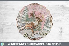 GorgeousVintage Pink Christmas Wind Spinner design.