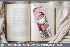 GorgeousVintage Pink Christmas Bookmark design.