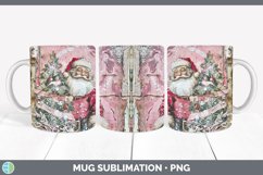 GorgeousVintage Pink Christmas Mug Wrap design.
