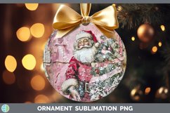 GorgeousVintage Pink Christmas Ornament design.