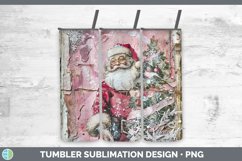 GorgeousVintage Pink Christmas Tumbler design.