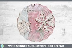 GorgeousVintage Pink Christmas Wind Spinner design.