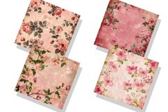 Vintage Pink Floral Seamless Digital Paper Bundle Product Image 7