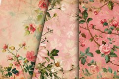 Vintage Pink Floral Seamless Digital Paper Bundle Product Image 4