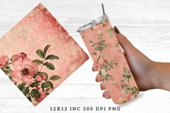 Vintage Pink Floral Seamless Digital Paper Bundle Product Image 5