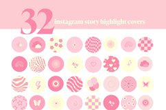 vintage pink instagram story icons