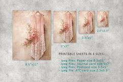 Lace Digital Paper, Shabby Chic, Printable Paper Product Image 2