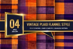 Vintage Plaid Flannel Style Material Texture Digital Paper Product Image 1
