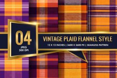 Vintage Plaid Flannel Texture Digital Paper, Vintage Pattern Product Image 1