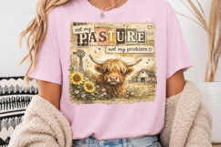 Vintage Plant Lover PNG, Farmhouse Highland Cow PNG Product Image 3