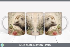 GorgeousDecoupage Porcupines Mug Wrap design.