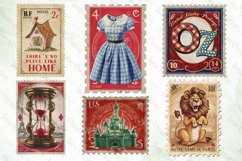 Vintage Postage Stamps Sublimation Bundle Product Image 2
