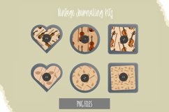 Violin with Vintage Color Seamless Pattern Button Product Image 1