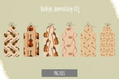 Violin with Vintage Color Seamless Pattern Shaped Tag Product Image 1