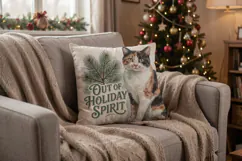 Vintage Postcard Catmas Greetings Sublimation Product Image 14