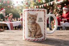 Vintage Postcard Catmas Greetings Sublimation Product Image 11