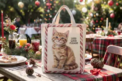 Vintage Postcard Catmas Greetings Sublimation Product Image 12