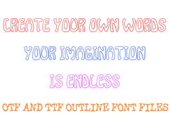 Vintage Poster Lettering Font Hand Drawn Retro Hippy ABC OTF Product Image 3