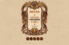 Vintage Premium Label Frame Ornaments Product Image 1