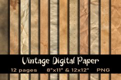 12 Vintage Backgrounds Sublimation Bundle. Digital Paper Set Product Image 1