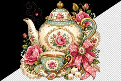 Vintage tumbler, mug wrap, clipart sublimation design Product Image 2