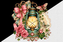 Vintage tumbler, mug wrap, clipart sublimation design Product Image 2