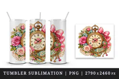 Vintage tumbler, mug wrap, clipart sublimation design Product Image 4
