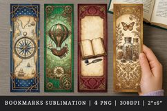 Vintage bookmarks printable sublimation bookmark design Product Image 1