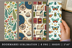 Vintage bookmarks printable sublimation bookmark design Product Image 1