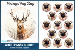 Vintage Pug Dog Wind Spinner,Decoupage Pugs Wind Spinner, Wind Spinner Love,Vintage Dogs Wind Spinner, Vintage Pug Dog Spinner, Decoupage Pugs Spinner, Vintage Dogs Spinner, Alt Wind Spinner, Sublimation Vintage Pug Dog, Sublimation Wind Spinner,