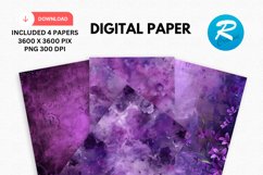 Vintage Purple Digital Paper, Purple Background Product Image 1