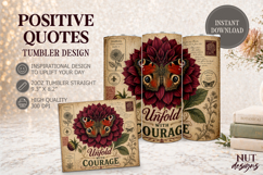 Vintage Butterfly Tumbler Inspirational quotes 20OZ tumbler Product Image 1