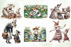 Vintage Rabbit Mommy Sublimation Clipart Product Image 5