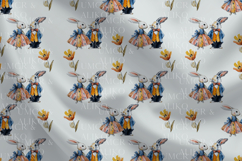 Vintage Rabbit Sweethearts Seamless Pattern Cottagecore JPG Product Image 5
