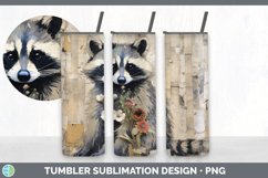 GorgeousDecoupage Raccoons Tumbler design.