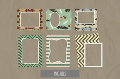 Vintage Racing Car Seamless Pattern Frame Set Product Image 1