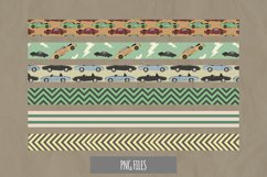 Vintage Racing Car Seamless Pattern Stripe Product Image 1