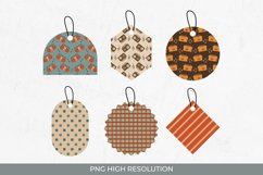 Vintage Radio Patterned Shaped Tags Product Image 1